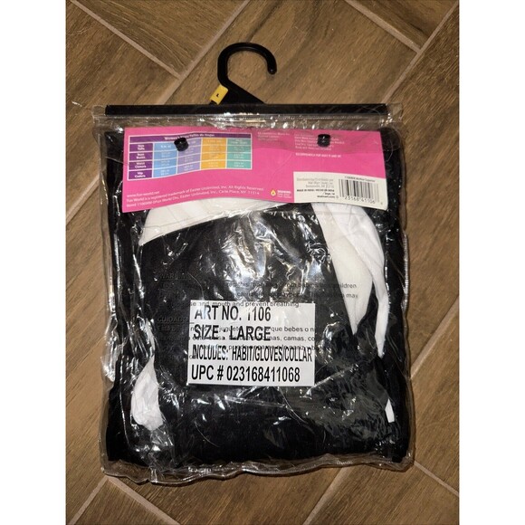 Fun World Mother Superior Halloween Costume Cosplay L 12-14 New - Picture 2 of 3